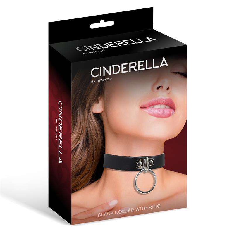 CINDERELLA Collar con Aro Cuero Vegano Talla Única