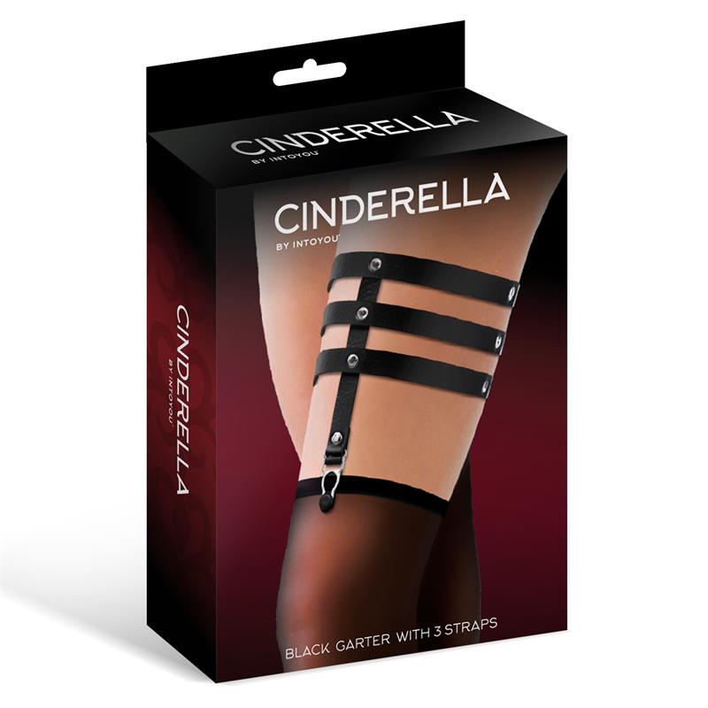 CINDERELLA Liga con 3 Tiras Cuero Vegano Talla Única