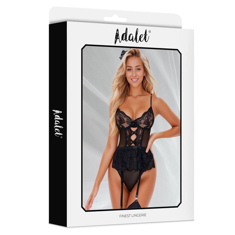 ADALET LINGERIE Clara Teddy Negro