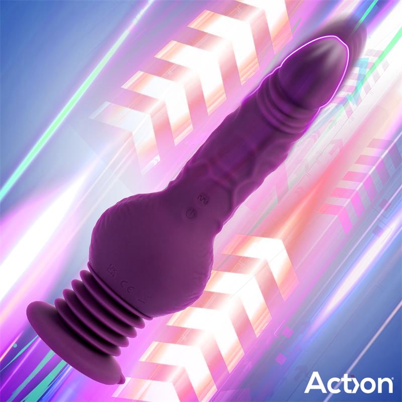 ACTION Booster Vibrador con Thrusting Ultra Jet Thruster con Potente Ventosa