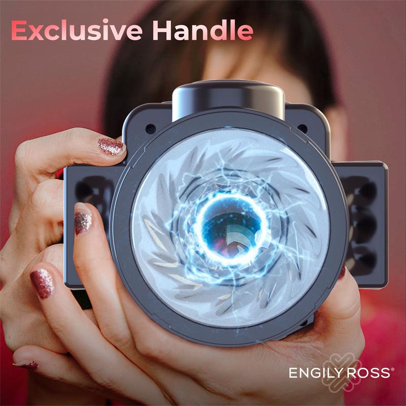 ENGILY ROSS Cumera Masturbador de Cámara con Rotación y Thrusting