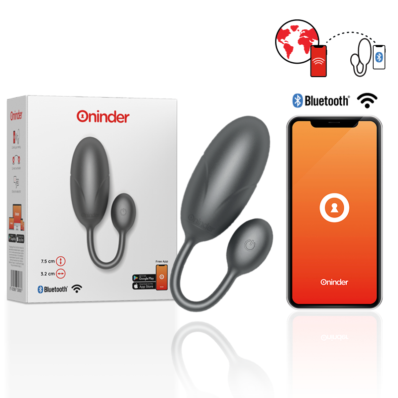 ONINDER - TOKYO HUEVO VIBRADOR 7.5 X 3.2 CM - APP GRATUITA