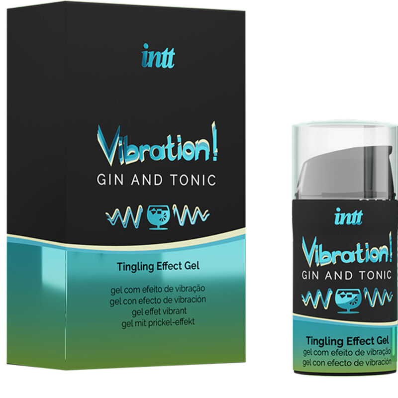 INTT - KRAFTVOLLES INTIMES STIMULATIONSMITTEL VIBRIERENDES FLÜSSIGE GEL GIN & TONIC 15ML