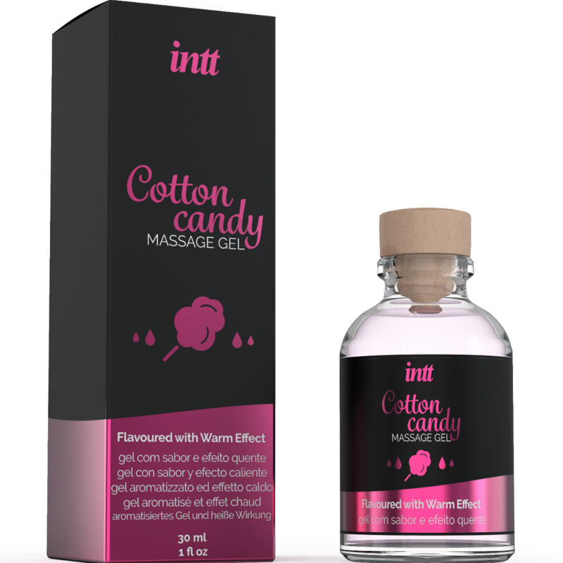 INTT MASSAGE & ORAL SEX - MASSAGEGEL MIT ZUCKERWATTEGESCHMACK UND WÄRMEEFFEKT