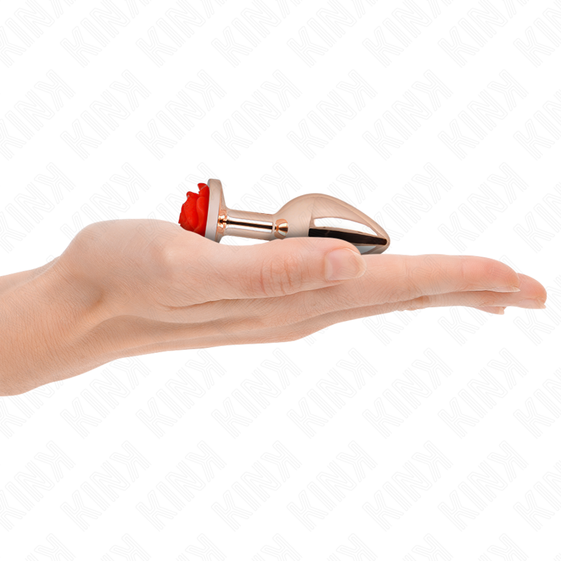 KINK - PLUG ANAL ORO ROSADO ROSA ROJA