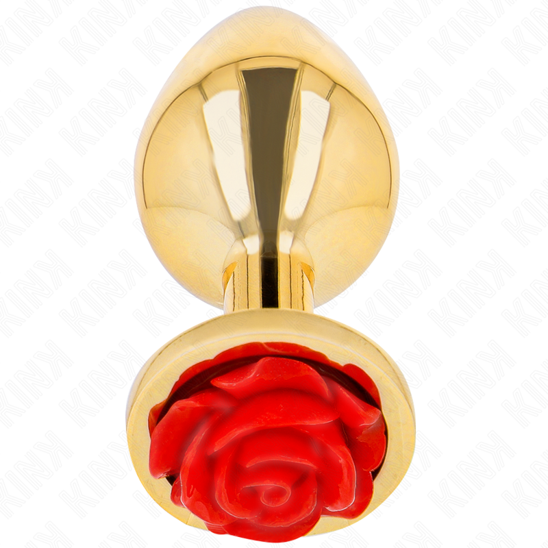 KINK - PLUG ANAL DORADO ROSA ROJA