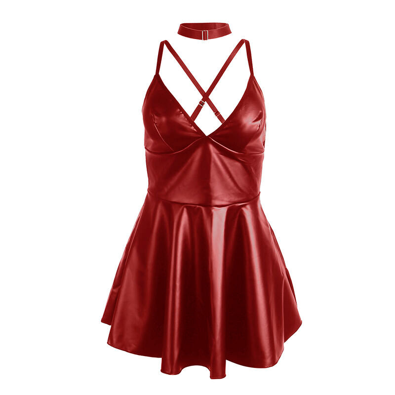 SUBBLIME - 955441 VESTIDO CON TIRANTES DE CUERO
