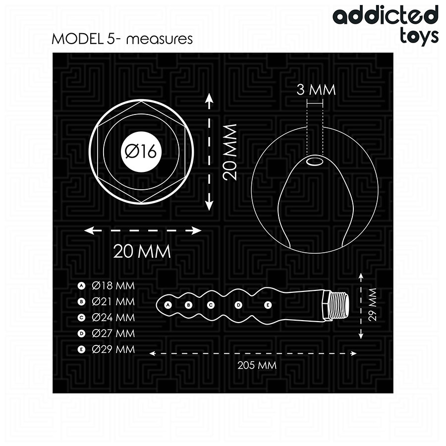 ADDICTED TOYS - LIMPIADOR ANAL CON ADAPTADOR UNIVERSAL MODELO 5