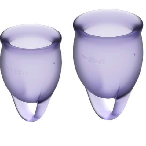 SATISFYER - FEEL CONFIDENT KIT COPA MENSTRUAL 15 + 20 ML
