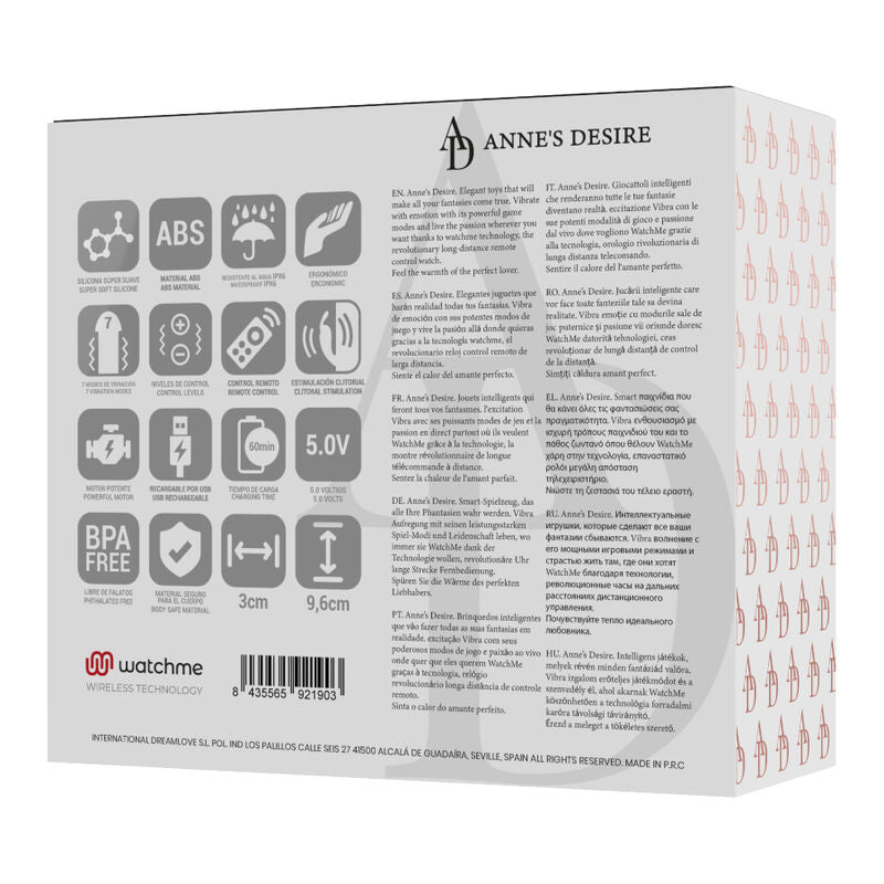 ANNE'S DESIRE - PANTY PLEASURE TECNOLOGÍA WATCHME