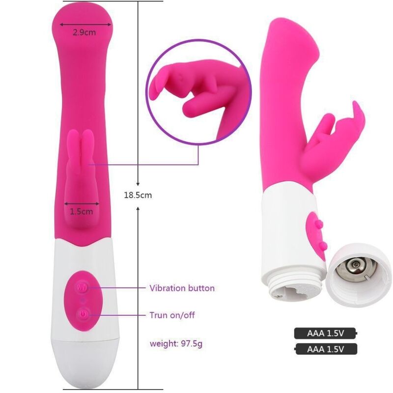 ARMONY - RABBIT VIBRADOR & ESTIMULADOR PUNTO G 10 VELOCIDADES