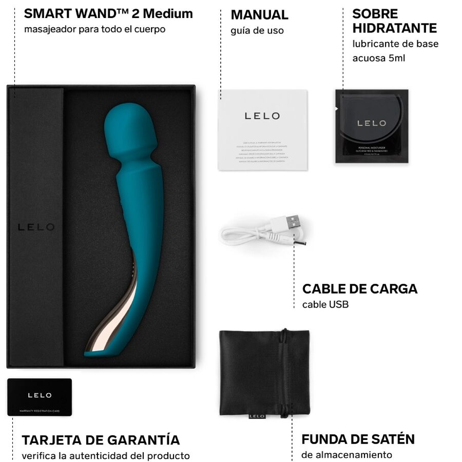 LELO - MASAJEADOR SMART MEDIUM WAND 2
