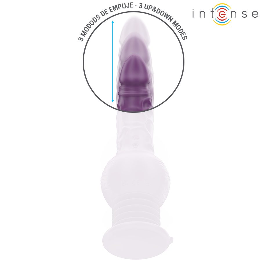 INTENSE - TATUM VIBRADOR MULTIFUNCIÓN CON VIBRACIÓN UP AND DOWN 24 CM